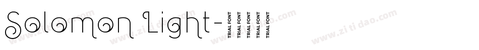 Solomon Light字体转换